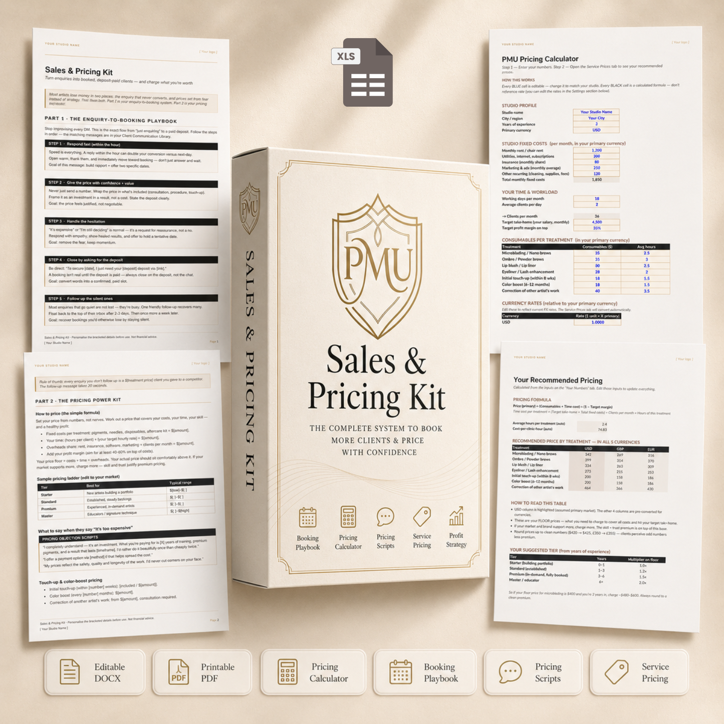 PMU Sales & Pricing Kit + Calculator